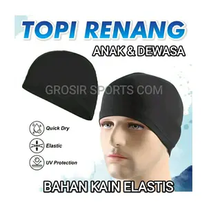 Topi Renang Bahan Kain Elastis All Size Anak & Dewasa
