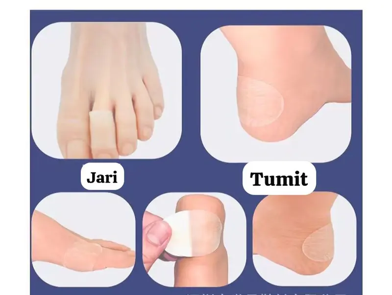 STIKER PLESTER PELINDUNG KAKI TUMIT ANTI LECET MULTIFUNGSI UNIVERSAL AREA SEMUA KAKI DAN TANGAN BAHAN PREMIUM 4