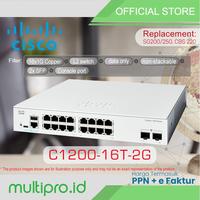 Gambar Switch Managed Cisco C1200 16 Port GE 16x1G Gigabit Layer 2 Catalyst C1200-16T-2G dari Multipro.id Kota Administrasi Jakarta Utara 2 Tokopedia