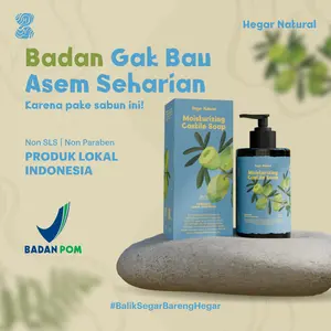 HEGAR NATURAL - Moisturizing Castile Soap - Sabun Mandi Natural Non SLS