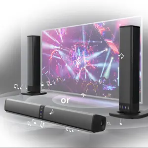 Soundbar Surround Portabel dengan Subwoofer Nirkabel dan Sistem 2 Speaker untuk TV dan Home Theater