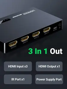 HDMI SWITCH UGREEN 40234 3 in 1 (3 Port)