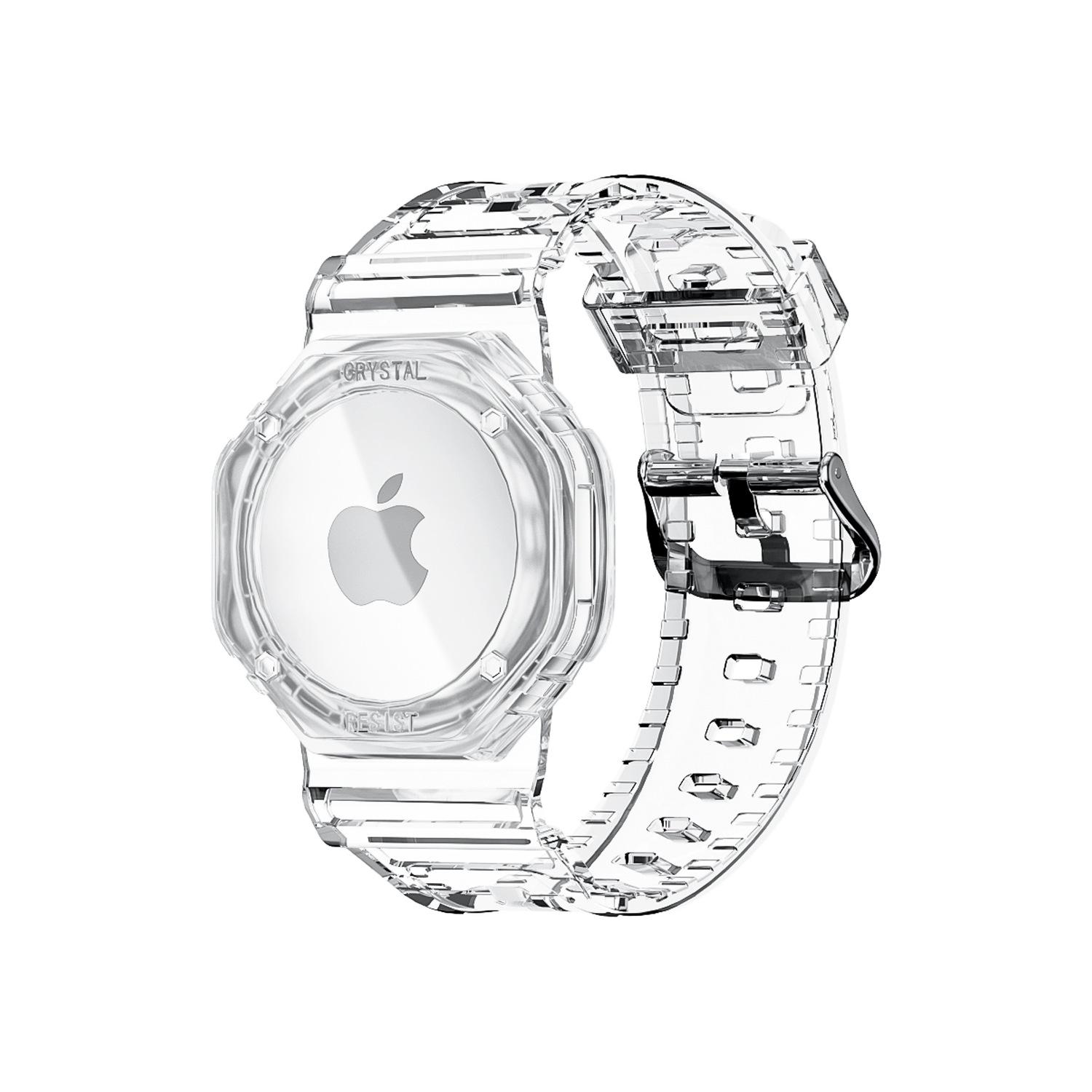 Airtag wristband protective case, Apple locator anti-lost device wristband for children, watch strap protective cover."