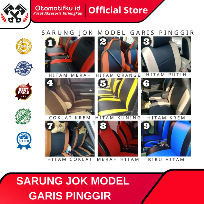 Gambar SARUNG JOK MOBIL SATUAN BUAT BARIS DEPAN/ BARIS TENGAH/ BARIS BELAKANG ALL MOBIL CAR dari Otomotifku Official Kota Tangerang Tokopedia