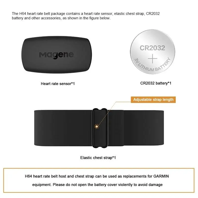 Heart Rate Sensor Bluetooth ANT Original Magene  untk XOSS Garmin Geoid 3