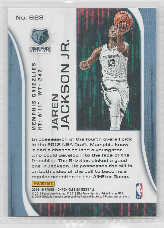 2018-19 Panini Chronicles #623 Rookies and Stars Jaren Jackson Jr. RC 1