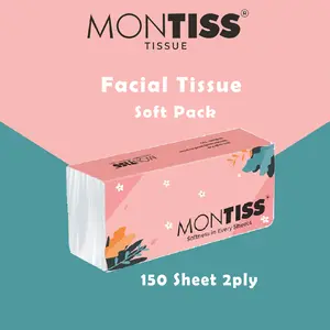 Montiss Facial Tissue 150's - Tisu Montis 150 Sheet [ Motif Cover Random ]