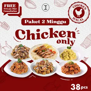 Paket Diet 2 Minggu Meal Prep Ayam Chicken Mix Variant Halal MUI 38 Packs Daily Meals Frozen Food Enak Praktis Murah Sehat