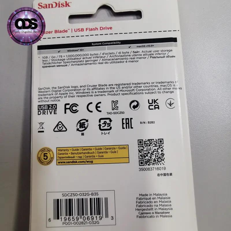 sandisk cruzer blade 32gb cz50 flashdisk 1