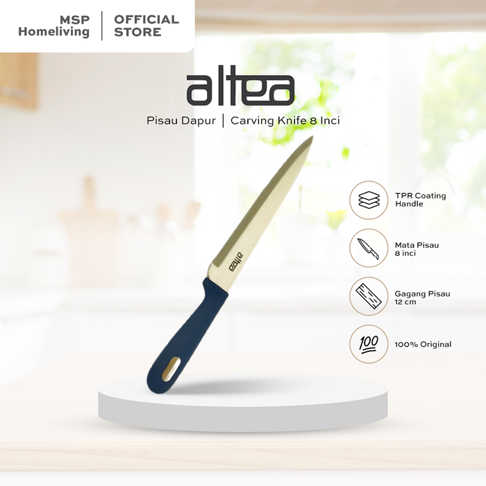 Gambar Altea Pisau Dapur 8" Carving Knife PP With TPR Coating / PRA803SW0003 dari MSP HOMELIVING Kota Administrasi Jakarta Utara Tokopedia