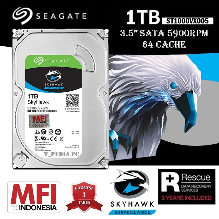 SEAGATE 1TB SKYHAWK 3.5" MFI