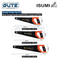 Gambar Gergaji Tangan GG PVC Handsaw ISUMI Untuk Kayu Triplek Pipa PVC Gypsum - Isumi Saw 14" dari Gute Hardware Kota Surabaya 5 Tokopedia