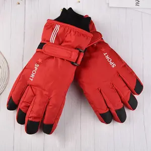 KIDS GLOVE SARUNG TANGAN SKI ANAK COWOK MOTIF SALJU DI BAGIAN TENGAH
