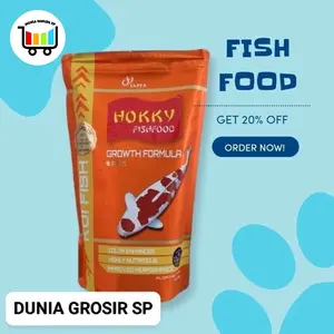 HOKKY KOI 1 KG PAKAN MAKANAN PELLET IKAN KOI AQUARIUM KOLAM IKAN
