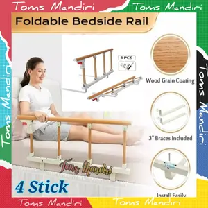 Siderail Bed Pasien Medis Dapat Dilipat / Guardrail Bed 4 Stick
