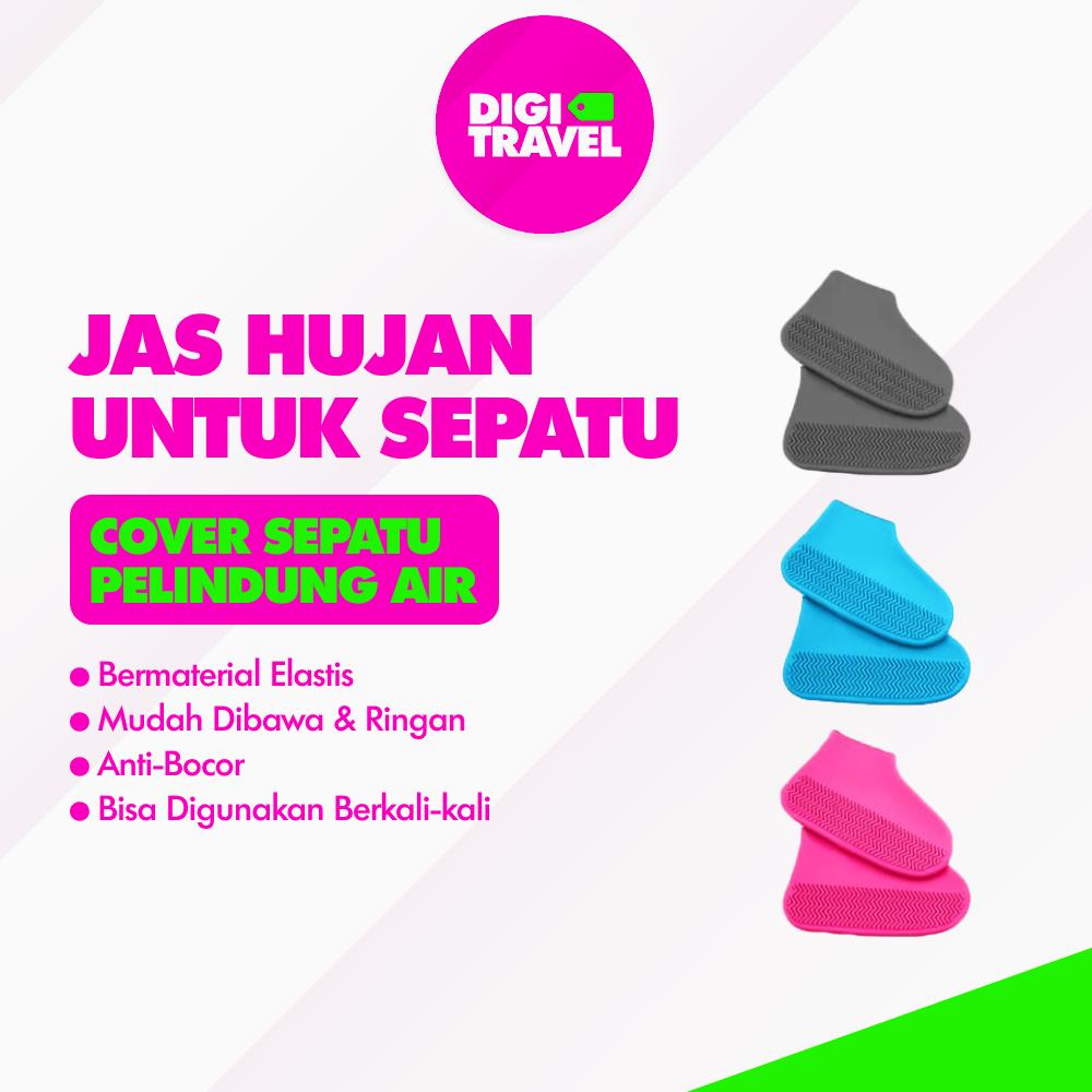 DIGI TRAVEL Cover Sepatu | Jas Hujan Sepatu Travelling | Pelindung Sepatu Anti Air Travel - Kuning