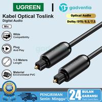 Gambar Kabel Toslink Optical Digital SPDIF Audio Fiber Optic UGREEN Optik Spdif Tv Dvd PS4 Ke Speaker 1M 2M 3M - TOSLINK PVC, 2 METER dari GADVENTIA Kota Administrasi Jakarta Barat 1 Tokopedia