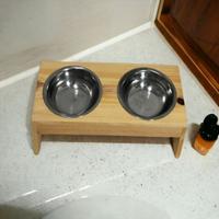 Gambar Pet Bowl / Tempat makan hewan peliharaan / wooden Rack dari wodca homedecor Kab. Klaten 1 Tokopedia