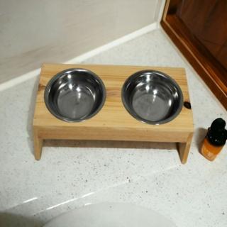 Gambar Pet Bowl / Tempat makan hewan peliharaan / wooden Rack dari wodca homedecor Kab. Klaten Tokopedia