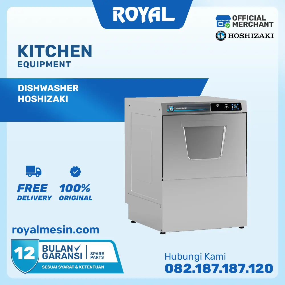 HOSHIZAKI Undercounter Dishwasher HW-320BS | Mesin Pencuci Piring Japan Teknologi