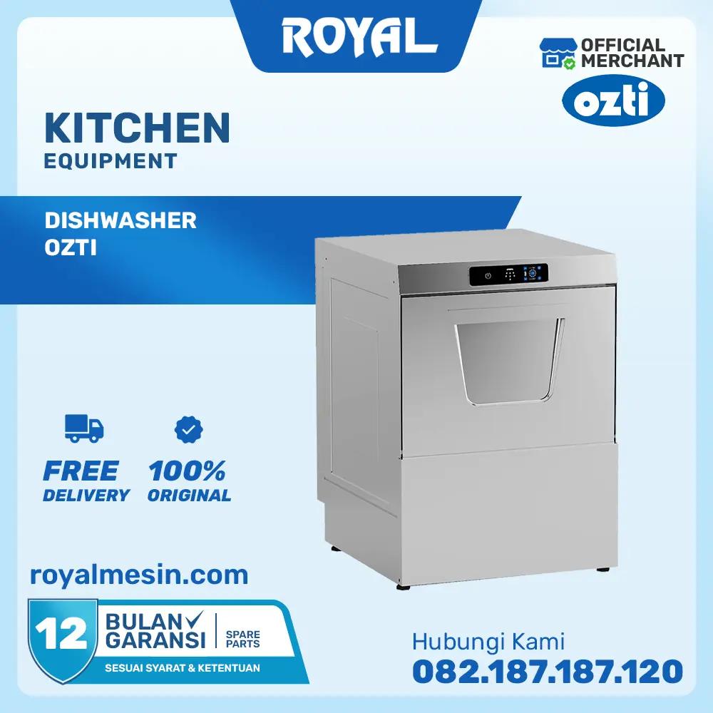 OZTI Dishwasher Mesin Cuci Piring Undercounter Type OBY-50T PDRT Otomatis
