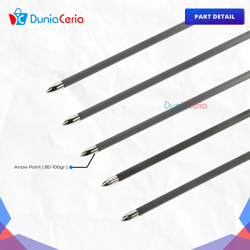 Anak Panah Arrow Musen 6mm Spine 700 Pure Carbon MSTJ-42BS 2