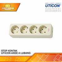 Gambar STOP KONTAK / TERMINAL UTICON ARDE 4 LUBANG dari Techno Computer Bali Kota Denpasar 1 Tokopedia