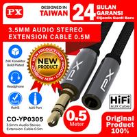Gambar Kabel Audio Extension Aux 3.5mm Male to Female 0.5M PX CO-YP0305 dari PX Official Store Kota Administrasi Jakarta Utara 1 Tokopedia