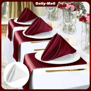 Table Napkin Kain Serbet Hotel 43*43cm Napkins Restaurant Serbet Katun Tebal Serbet Napkin