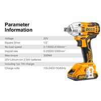 Gambar MESIN BOR OBENG BUKA BAUT BATERAI / CORDLESS 20V INGCO CIWLI2001 dari INGCO INDONESIA Kota Administrasi Jakarta Pusat 3 Tokopedia