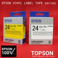 Gambar Epson Vinyl Series 24mm Label Tape Cartridge | Black on White / Yellow - LK-6WBVN dari Topson_NEW Kota Administrasi Jakarta Pusat 1 Tokopedia