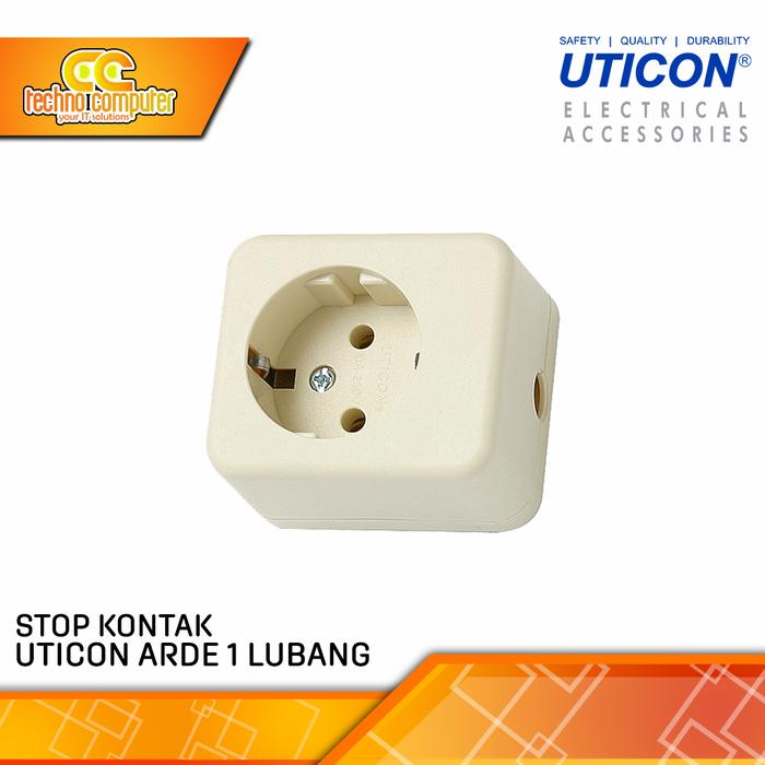 Gambar STOP KONTAK / TERMINAL UTICON ARDE 1 LUBANG dari Techno Computer Bali Kota Denpasar Tokopedia