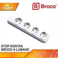 Gambar STOP KONTAK / TERMINAL BROCO 4 LUBANG dari Techno Computer Bali Kota Denpasar 1 Tokopedia