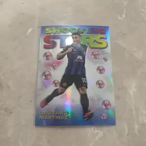 Kartu bola inter lautaro martinez silver shooting stars topps chrome 2024
