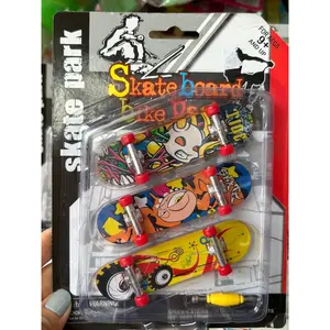 ISI 3 Mainan Skateboard Jari fingerboard Miniatur Skate board papan mini mainan tangan Hobi Skatepark