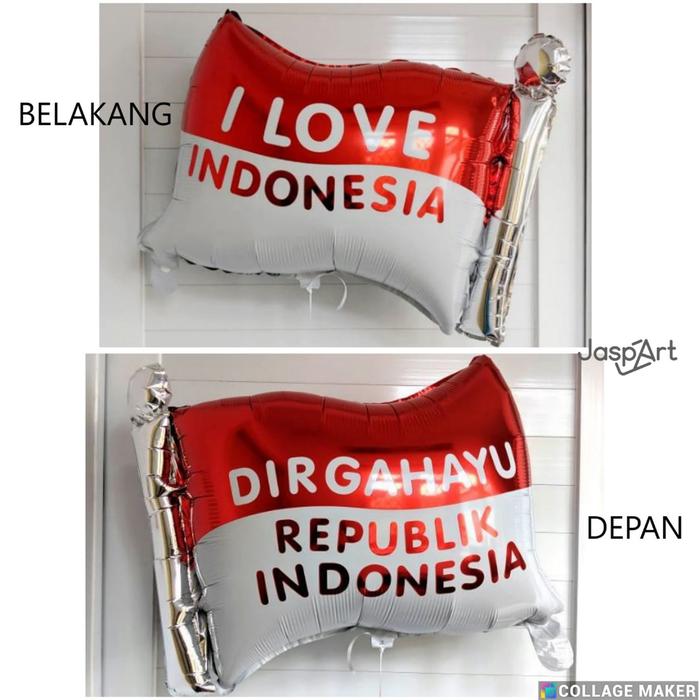 Gambar Balon Foil Bendera Merah Putih | Balon DIRGAHAYU RI | Balon Bendera DIRGAHAYU RI dari Jaspart Kota Administrasi Jakarta Barat Tokopedia