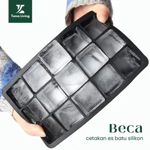 TAMA LIVING Beca Cetakan Es Batu Silikon Ice Cube Tray Cetakan Pudding Jelly Ice Cube Mold