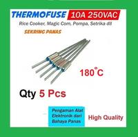 Gambar Qty 5 Pcs 180C Thermofuse 10A 250V Sekring Panas Rice Cooker Pompa dll dari Nivico shop Kota Administrasi Jakarta Barat 2 Tokopedia