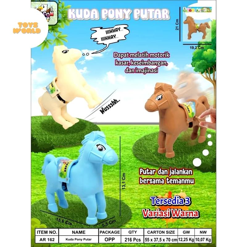 Mainan Anak Kuda Poni Berjalan Kuda Poni Putar AR162 2