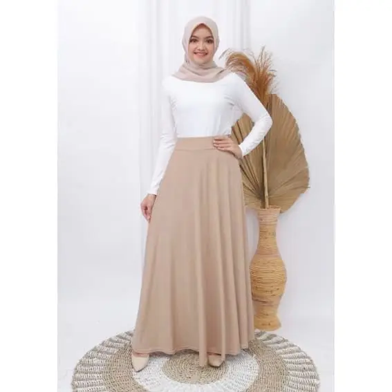 Rok Payung Panjang Wanita Rok Lebar Premium Size XXL 1