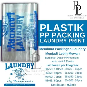 Plastik Packing Laundry PP Sablon Original 1Kilogram All Ukuran
