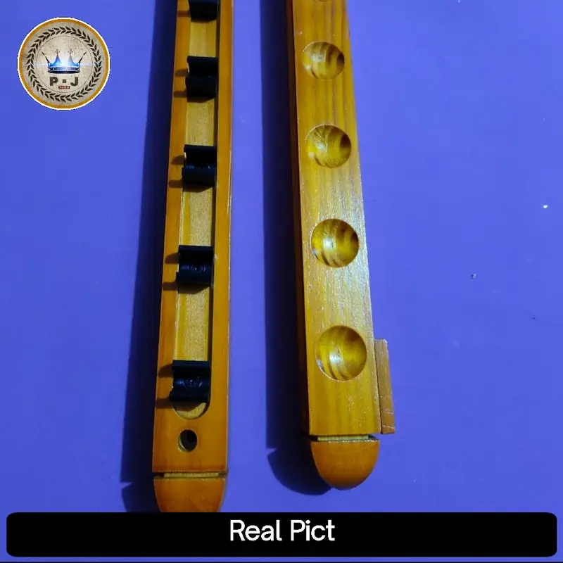 Billiard Stick Wooden Wall Rack | Rak Dinding Stik Billiard | 6 Clips 4