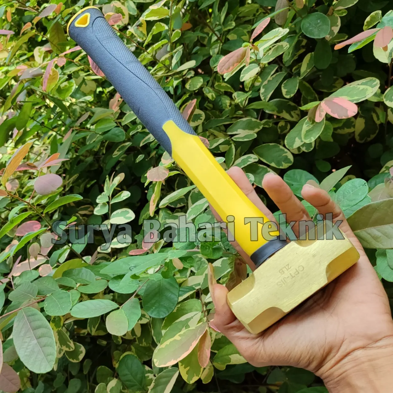 Palu Kuningan 1KG / Brass Stone Hammer  2 LB OPT fiber handle