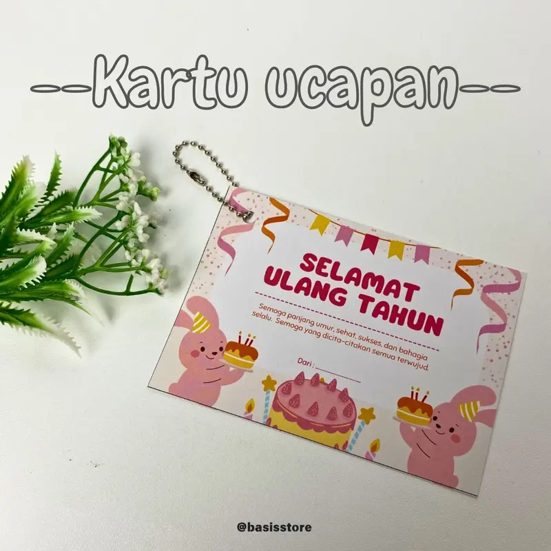 Kartu Ucapan Gift Card Ulang Tahun Wedding Souvenir Pernikahan Kado 3