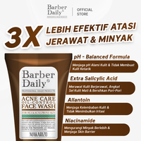 Gambar Barber Daily Acne Care & Oil Control Face Wash 100mL dari Makarizo Kota Administrasi Jakarta Timur 4 Tokopedia