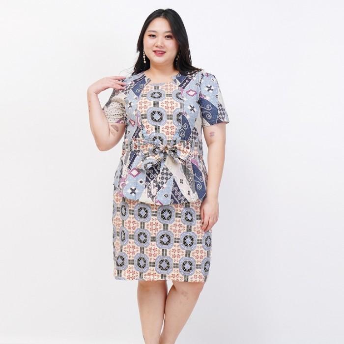 dress batik pesta elegan modern Jual DRESS BATIK PESTA MODERN ELEGAN MASA KINI - krem hitam, M - Kab.  Pekalongan - Evajaya Store
