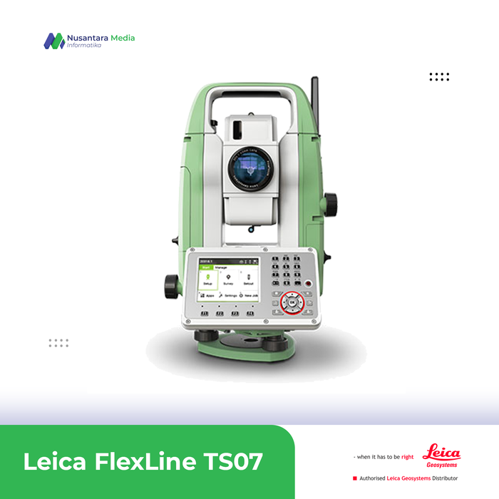 Jual Leica FlexLine TS07 Reflectorless Manual Total Station - Kota ...