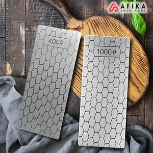 Pengasah Pisau Dapur Batu Asahan Diamond Double Sided Grit 1000 & 400