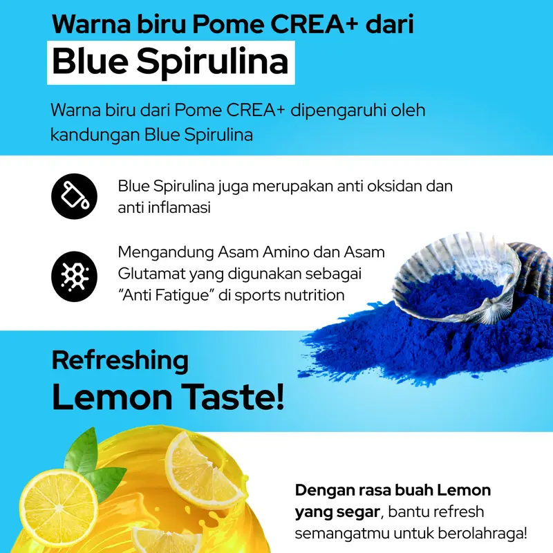 Pome CREA+ High Protein Creatine Gummy with Vitamin B12, D3, and Zinc (Tingkatkan performa atletik & percepat recovery setelah latihan) 4