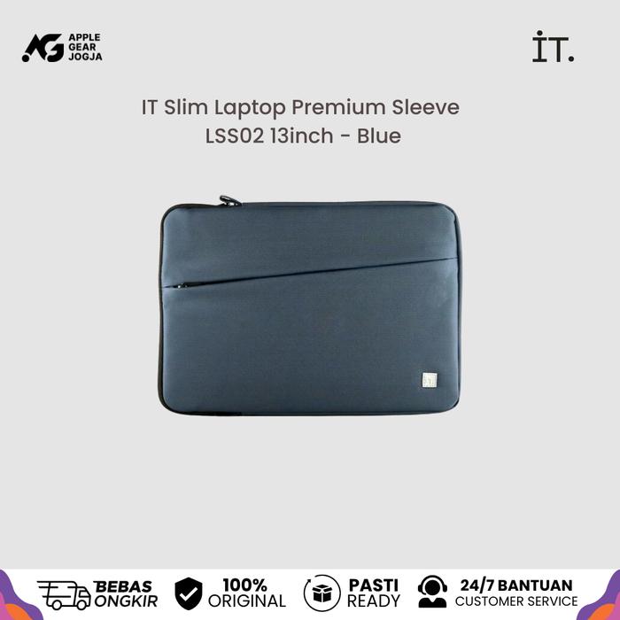 Gambar IT Slim Laptop Premium Sleeve LSS02 13inch For Macbook Air Pro iPad Tablet - Blue 13" Inch dari APPLE GEAR JOGJA Kota Yogyakarta Tokopedia